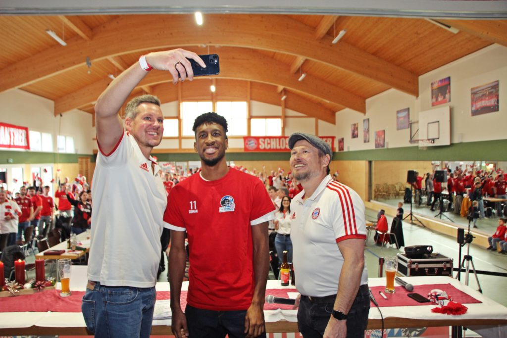Kingsley Coman mit den Schlosspanthern in der Kim-Halle Höchstädt