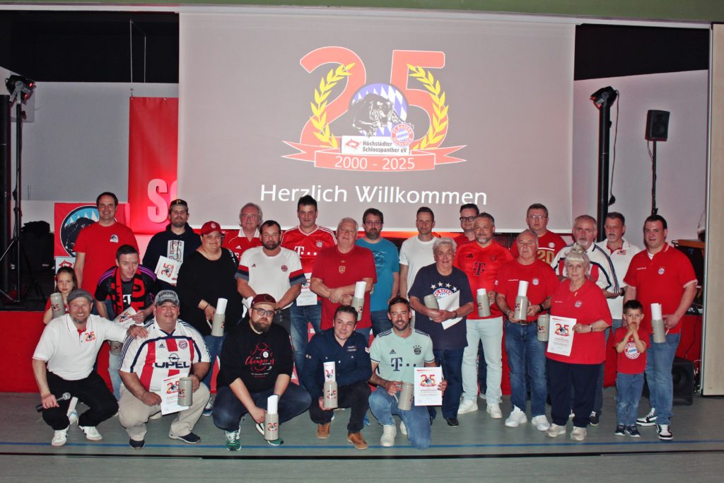 Ehrung langjähriger Mitglieder der Schlosspanther